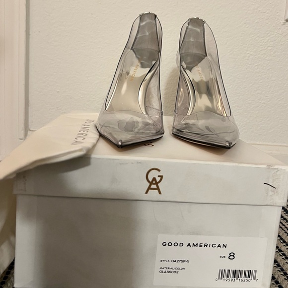 New In Box Good American Glass Cinder-F*cking-Rella Pump - Picture 10 of 14